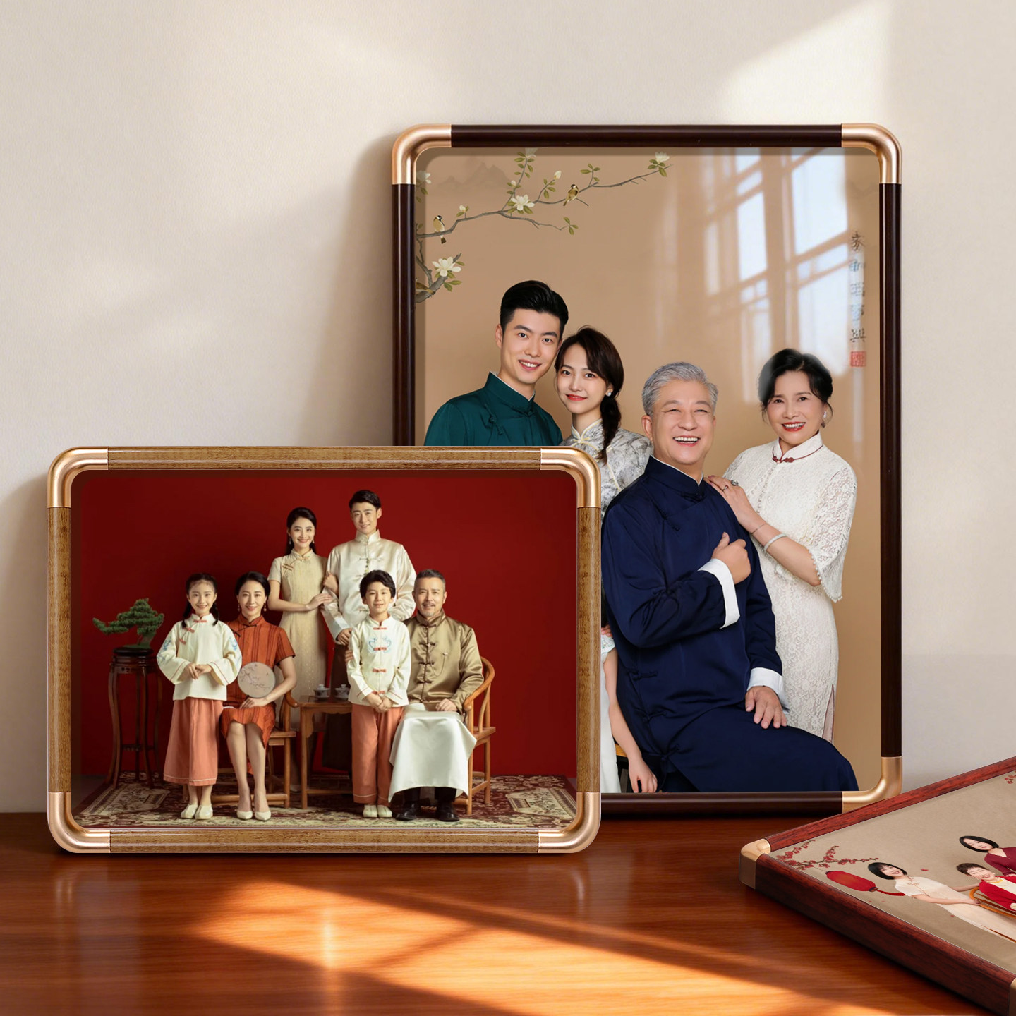 全家福相框挂墙a4照片冲印12洗照片做成空框16相册定制加6寸画框