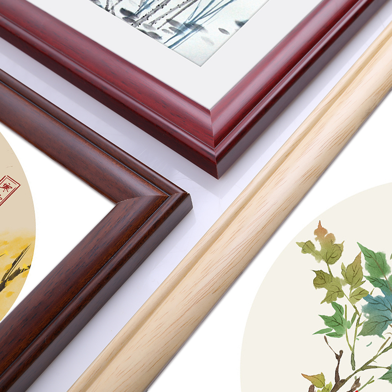 正方形画框裱画框工笔字画圆形扇型卡纸装裱35 40 50中式相框定做,家居饰品,相框/画框,淘宝优惠券,粉丝福利购,淘宝优惠卷