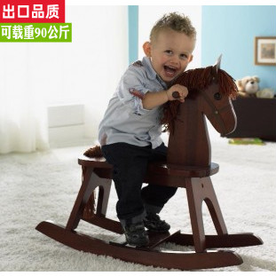 泽宝儿进口实木儿童摇马益智玩具