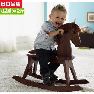 泽宝儿进口实木儿童摇马益智玩具