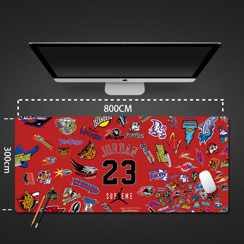 nba笔记本鼠标垫键盘办公桌篮球潮鞋鞋闪电雏菊便携小号腰果花