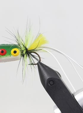 多多宝仿生饵POPPER 波爬全浮水波扒波帕路亚饵飞钓飞蝇钩水面饵