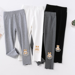 子新款 裤 洋气宝宝长裤 小童修身 女童打底裤 弹力裤 外穿儿童春秋冬款