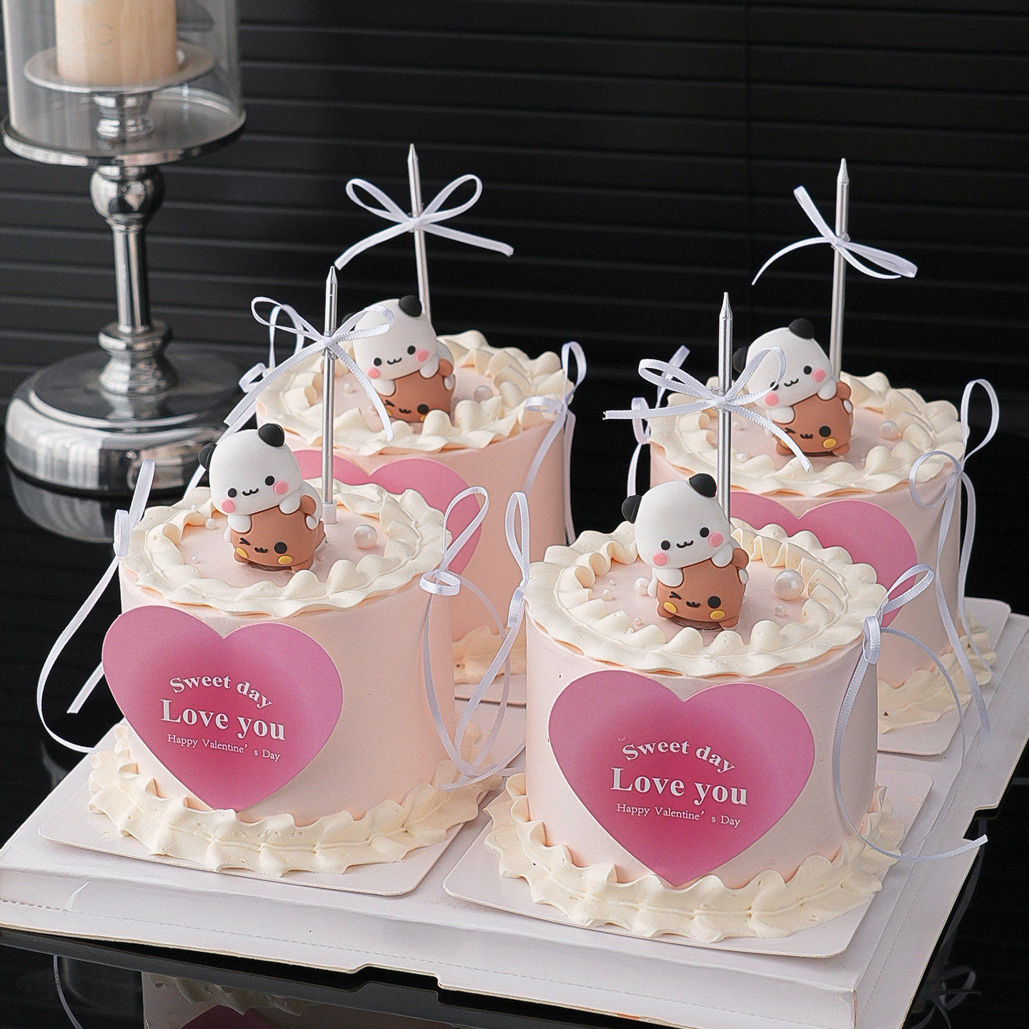 214情人节卡通一二布布蛋糕装饰摆件粉色爱心loveyou卡片插牌插件,节庆用品/礼品,节日装扮用品,淘宝优惠券,粉丝福利购,淘宝优惠卷