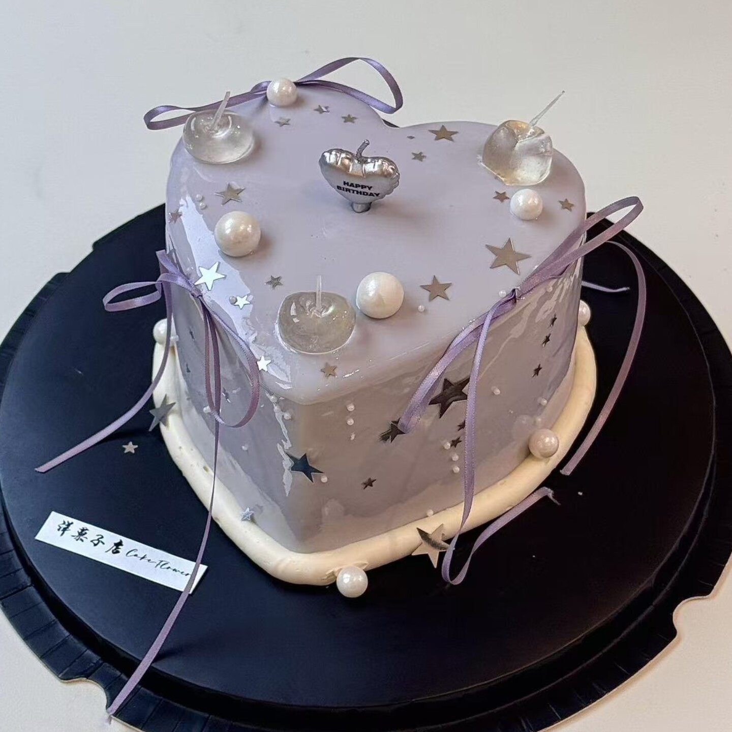 网红ins爱心蜡烛简约唯美蛋糕装饰插件女神仙女生日甜品烘焙配件