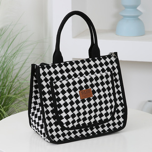 高级感大容量女士手提包包上班带饭饭盒袋新款通勤百搭手拎妈咪包