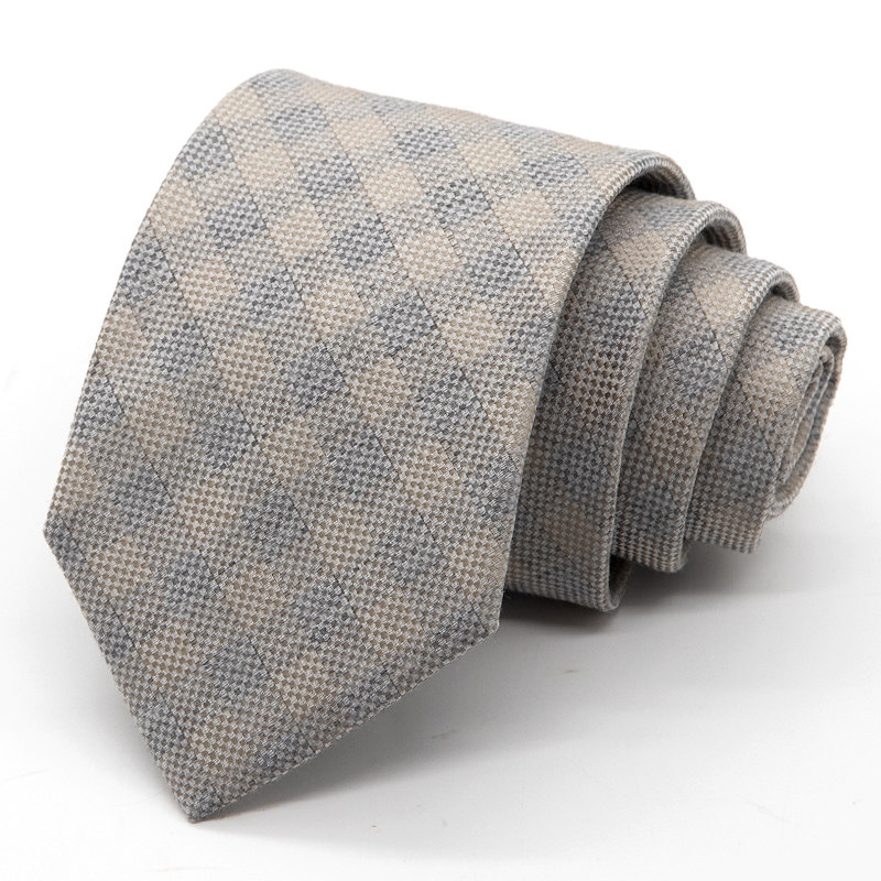 Jacketman领带男韩版灰杏色时尚复古休闲格纹正装潮流宽版8cm款,服饰配件/皮带/帽子/围巾,领带,淘宝优惠券,粉丝福利购,淘宝优惠卷