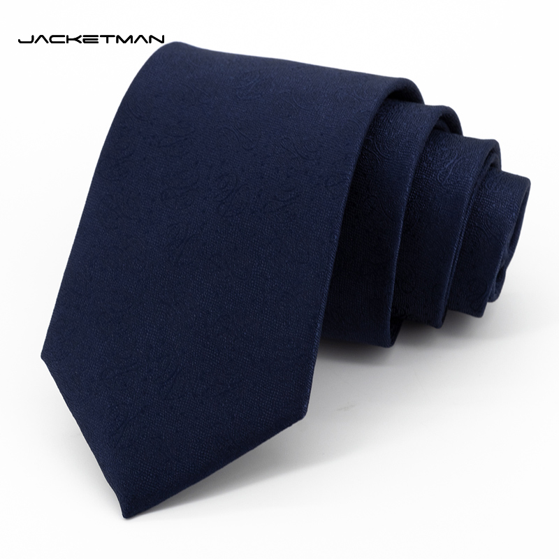 Jacketman蓝色暗纹花朵领带