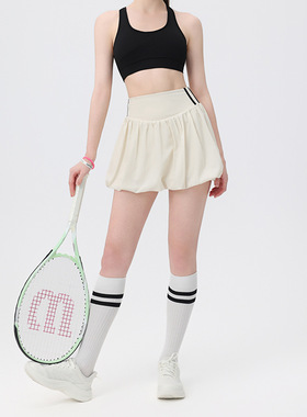 2025新款高腰花苞短裙户外运动服高弹力吸湿排汗女式高尔夫网球裙