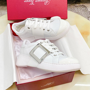 25早春新款rv厚底小白鞋超莲同款方扣钻扣厚底运动鞋穿搭时尚板鞋