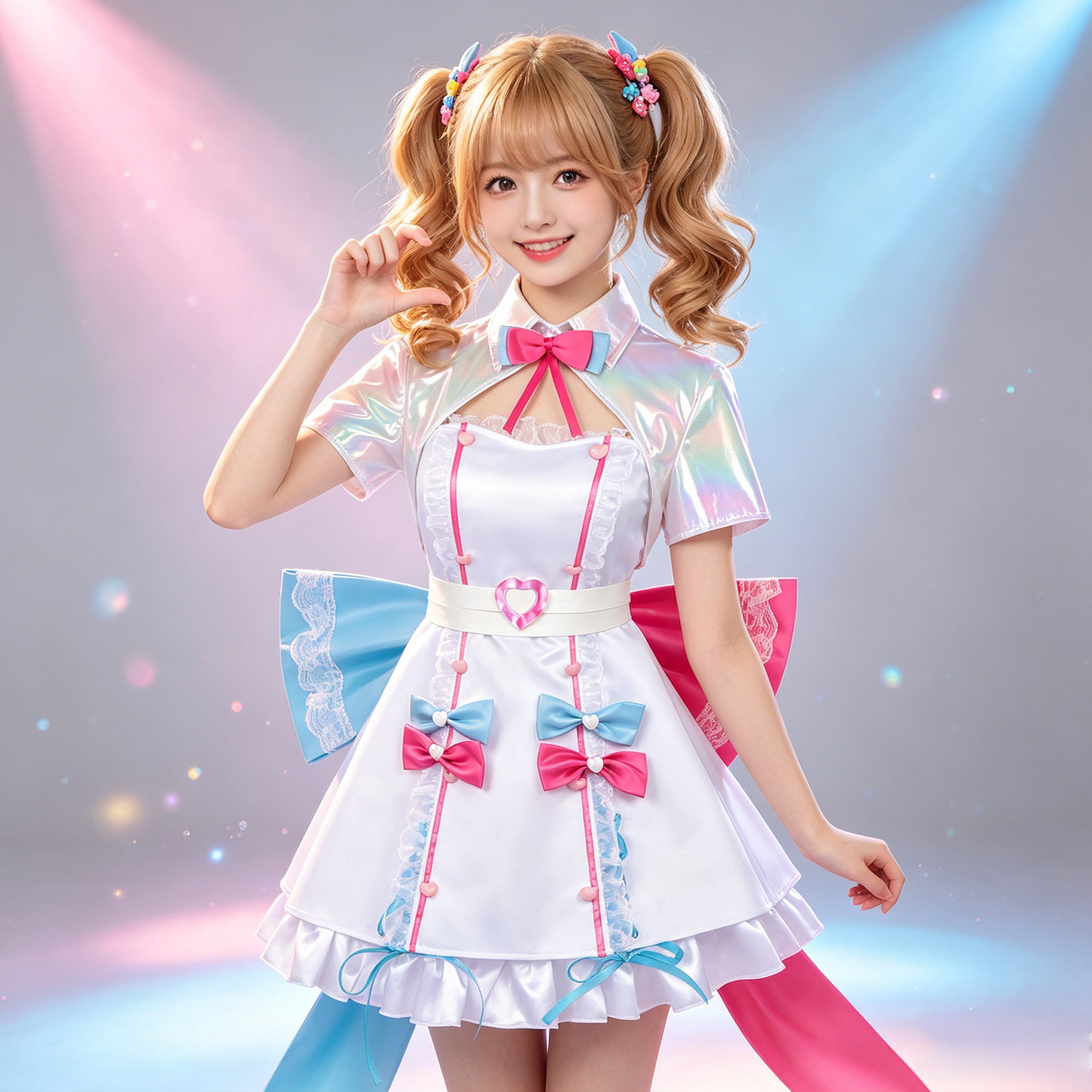 主播女孩重度依赖cos服快闪天使cosplay服装二次元动漫表演服图片