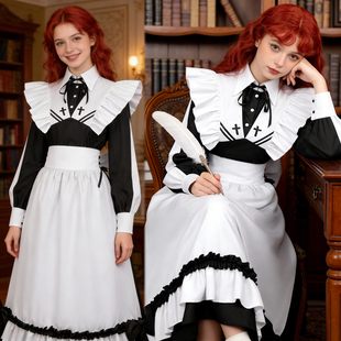 以死亡游戏为生cos服幽鬼女仆二次元cosplay套装女装大佬连衣裙