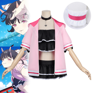 超时空辉夜姬cos服驹泽乃依泳装二次元全套cosplay服月见酒寄彩叶