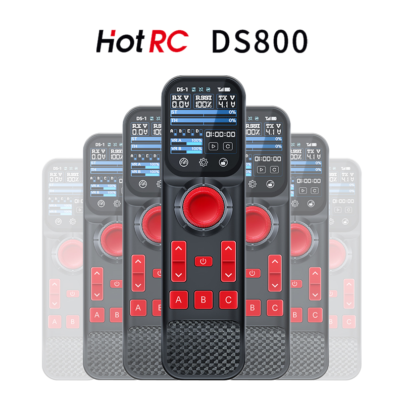HOTRCDS800单手彩屏8通道遥控器
