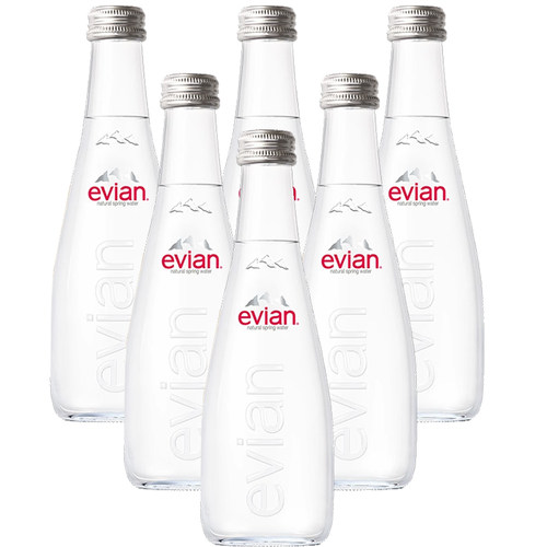 依云饮用矿泉水330ml*6玻璃瓶