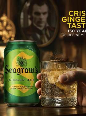 美国进口seagram's ginger ale施格兰干姜汁汽水生姜水饮料苏打水