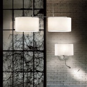 意大利ideal lux进口欧式 简约客厅卧室创意SHERATON布艺墙壁灯