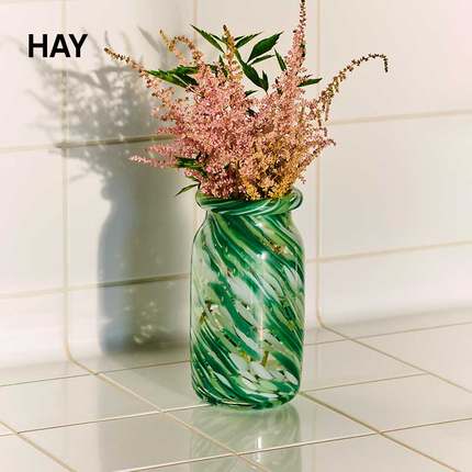HAY Splash Vase 手工制作彩色玻璃花瓶 插花摆件装饰花器