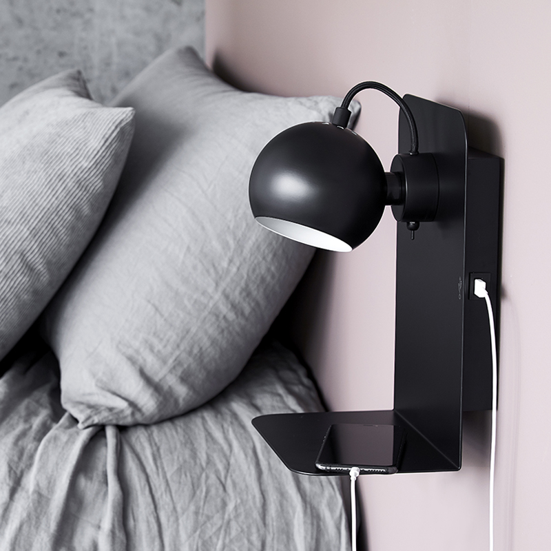 北欧经典丹麦设计床头壁灯可充电