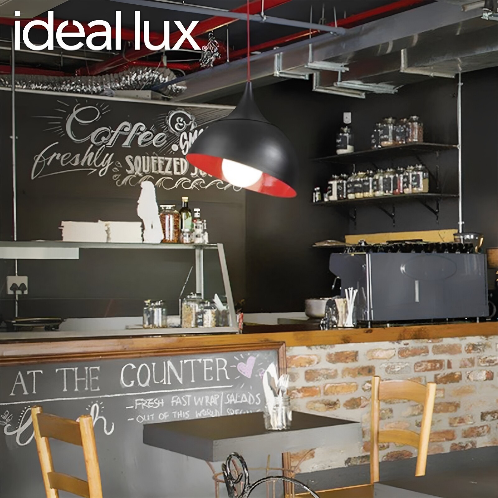 Ideal lux意大利进口设计师款灯具北欧风简约吧台卧室吊灯STELO