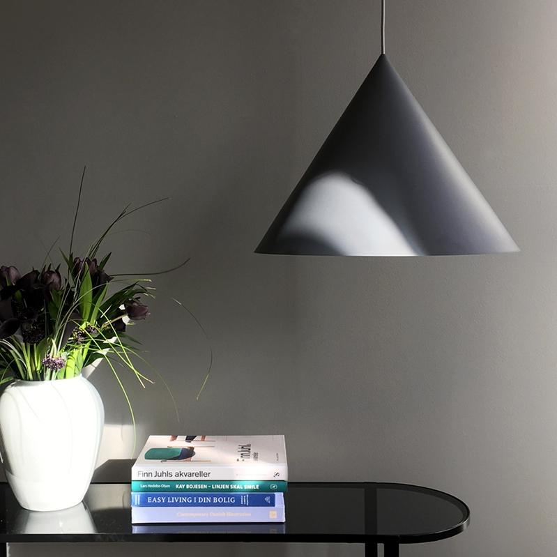 丹麦简约圆锥形金属餐厅吊灯