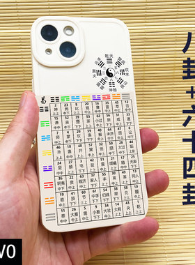 易经64卦手机壳先天八卦象适用VIVO S7/S16/S19 X50/X90 IQOOneo9 Y35/Y78