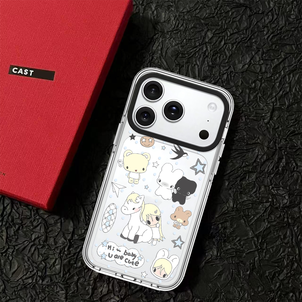C家ASET联名播放器上秋MagSafe磁吸适用苹果iPhone17air/16promax手机壳15plus高级感14防摔13保护套女透明
