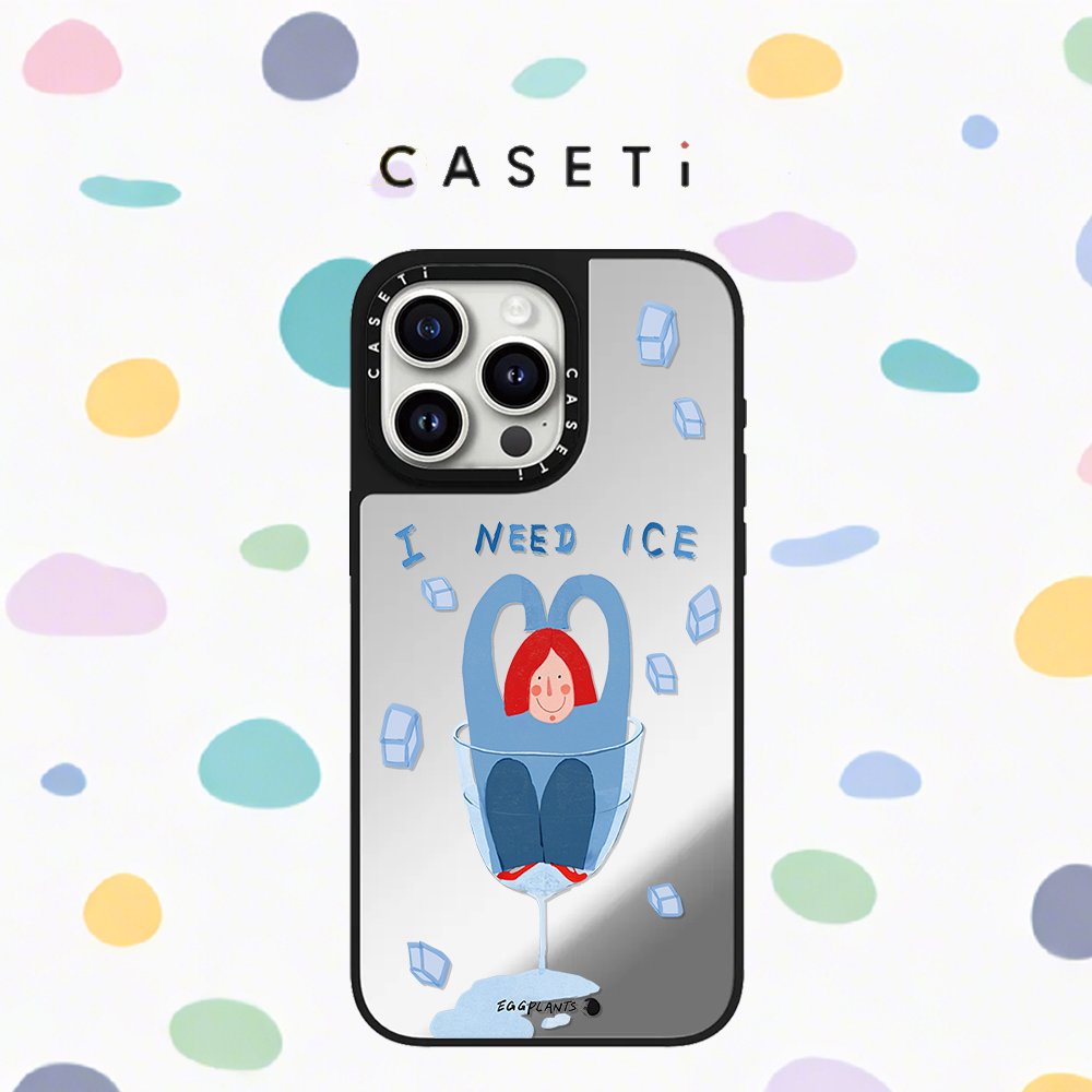 C家代购CASETI联名泡澡女孩MagSafe磁吸适用苹果iPhone15手机壳16plus高级感14promax防摔13女12保护套镜面壳