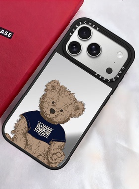 C家代购CASE联名丹尼涂鸦熊适用苹果17ProMax手机壳15/16高级感13防摔iPhone17Air保护套MagSafe磁吸14男女款