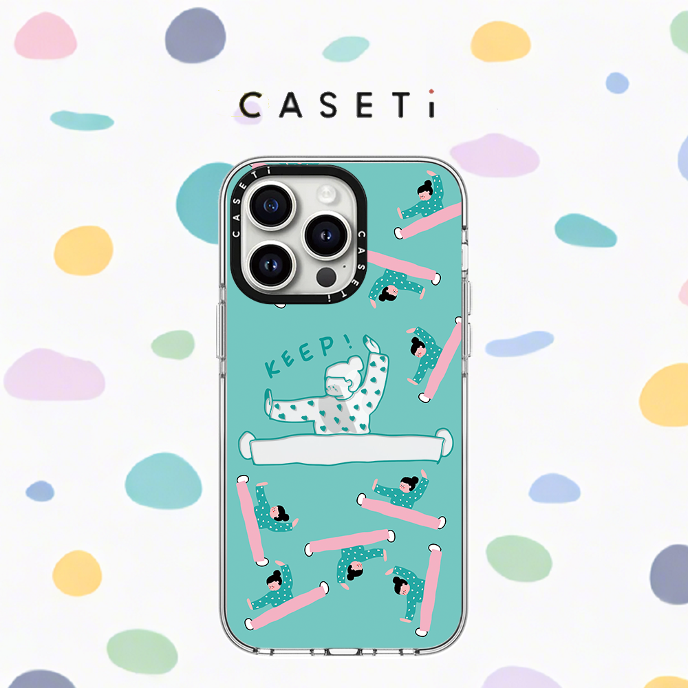 C家CASETI联名瑜伽女孩适用于苹果iPhone16promax手机壳15plus明星同款14防摔13全包12保护套MagSafe磁吸透明