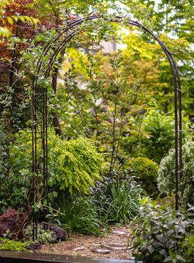 掬涵铁艺拱门花架爬藤架花园支架植物架户外庭院装饰花门攀爬架