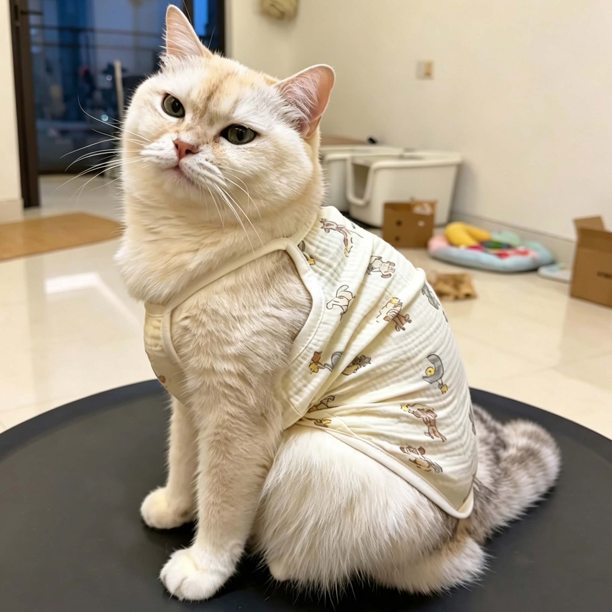 宠物猫咪家居服舒适夏季薄款吊带布偶蓝猫缅因金渐层衣服防掉毛图片