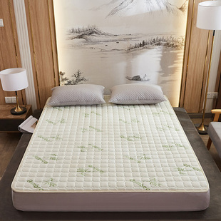 薄床褥子垫被防滑透气床护垫双人1.8m可水洗 竹纤维床垫1.5m夏季