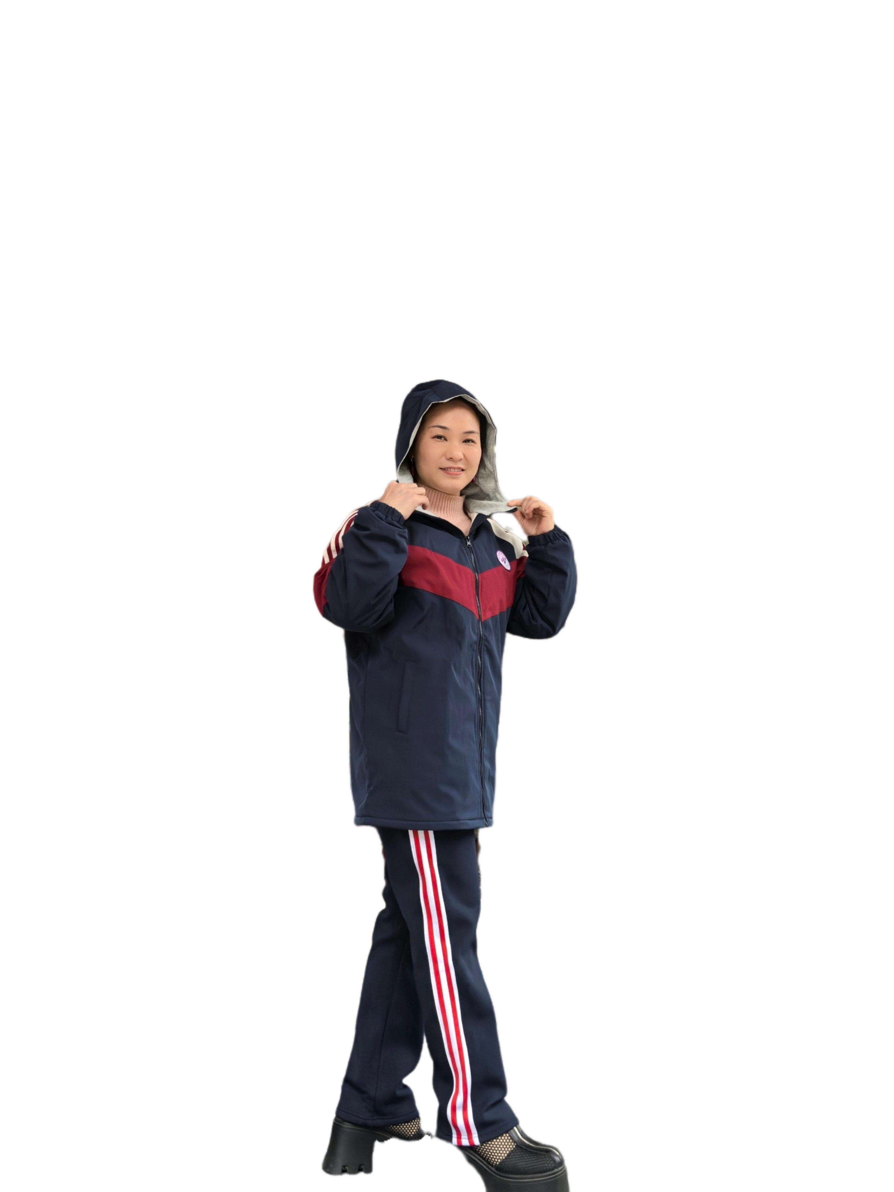 郴州市三中冬季校服夏款加厚冬裤