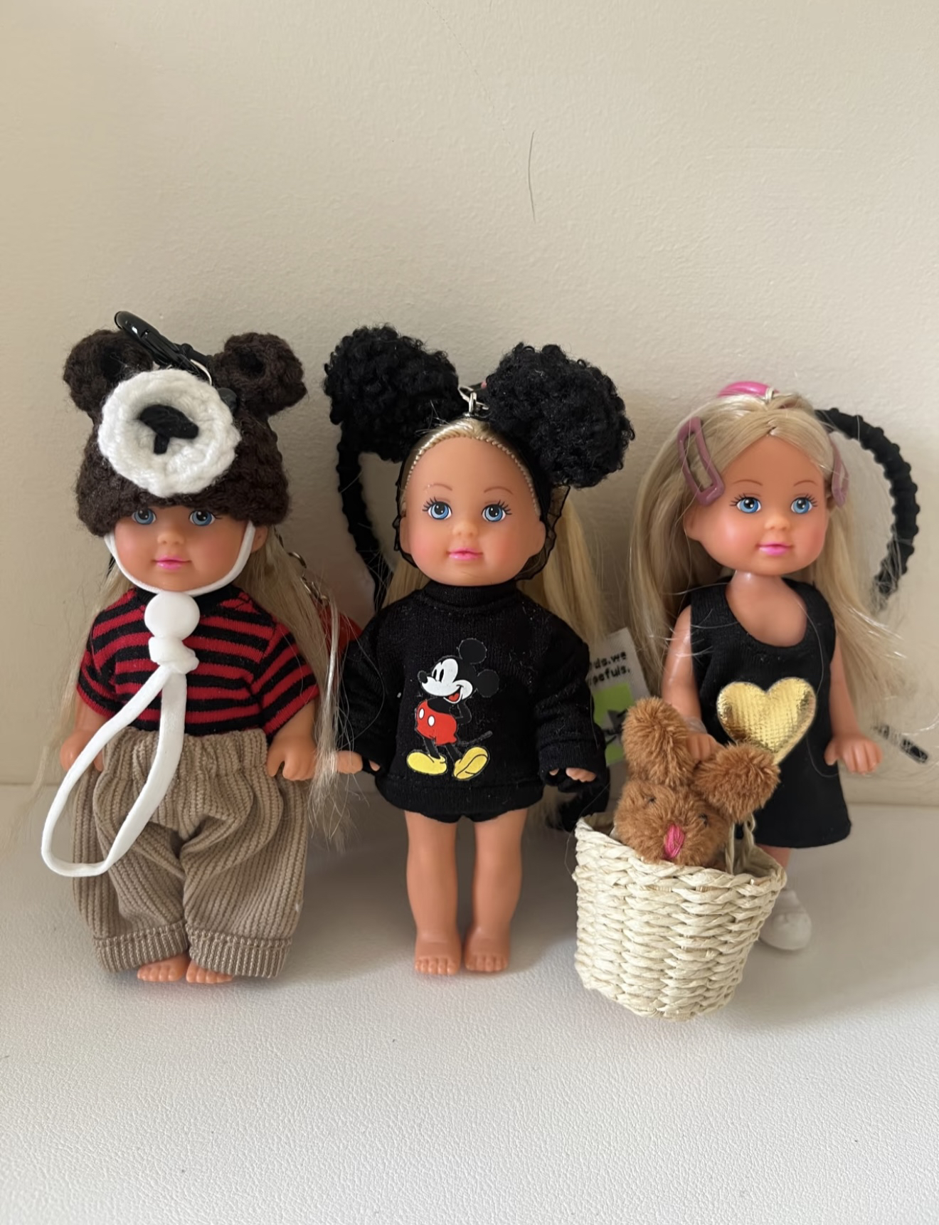 可爱休闲运动洋气娃娃包包挂件手工玩偶娃娃钥匙扣miu系闺蜜礼物