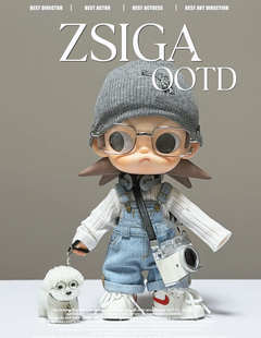 1/8可动人偶娃衣套装背带裤娃衣秋冬新款裙子套装娃用配饰帽子