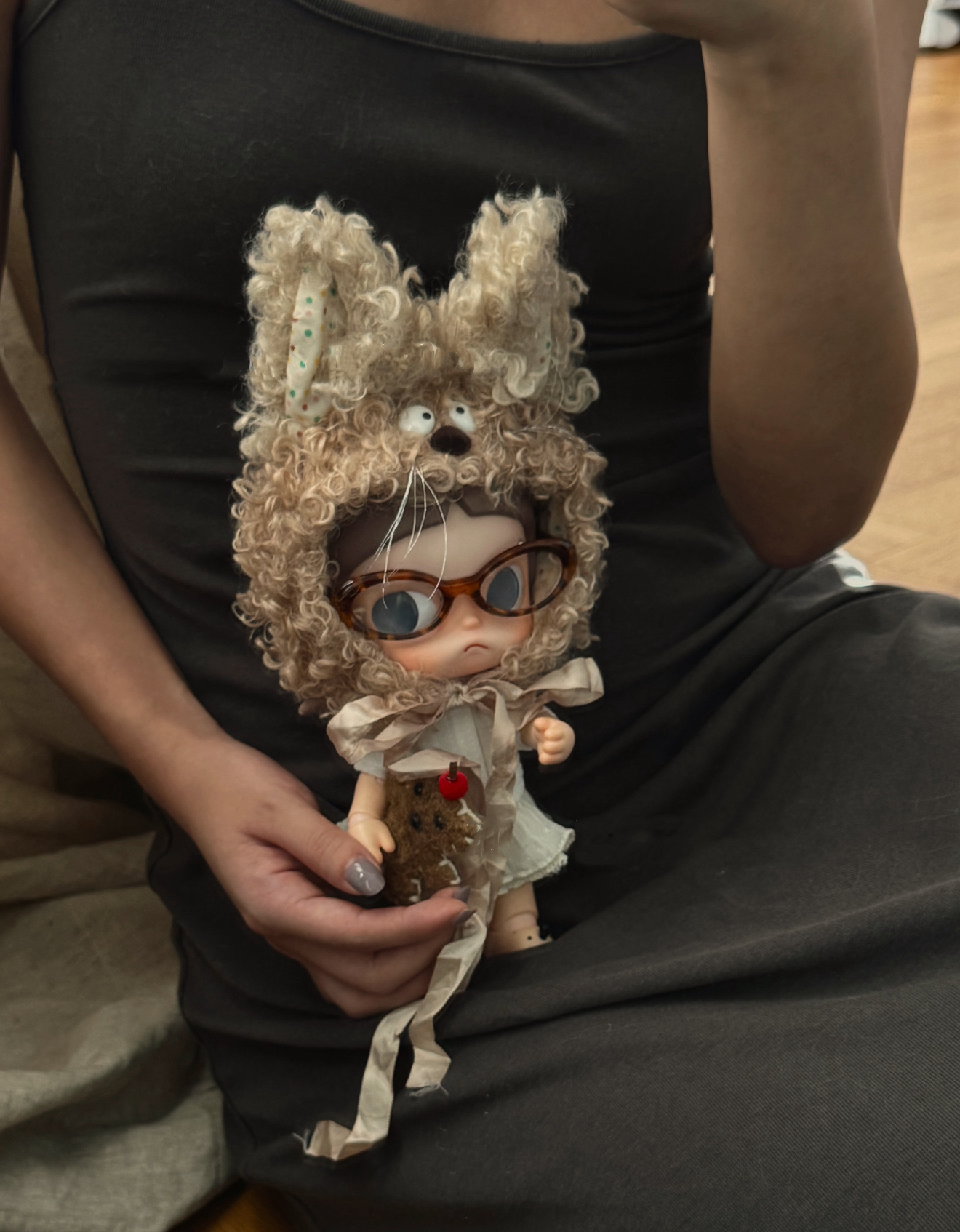 秋冬帽子衣服嘎子姐娃衣Zsiga可爱套装玩偶1/8人偶猫猫换装衣服