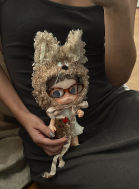 秋冬帽子衣服嘎子姐娃衣Zsiga可爱套装玩偶1/8人偶猫猫换装衣服