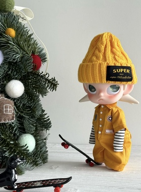 zsiga姜饼人黄色工装裤连体衣嘎子姐亮色系穿搭帽子潮流拽姐娃衣