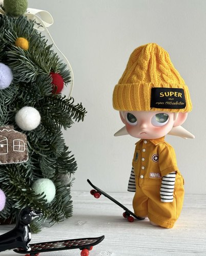 zsiga姜饼人黄色工装裤连体衣嘎子姐亮色系穿搭帽子潮流拽姐娃衣