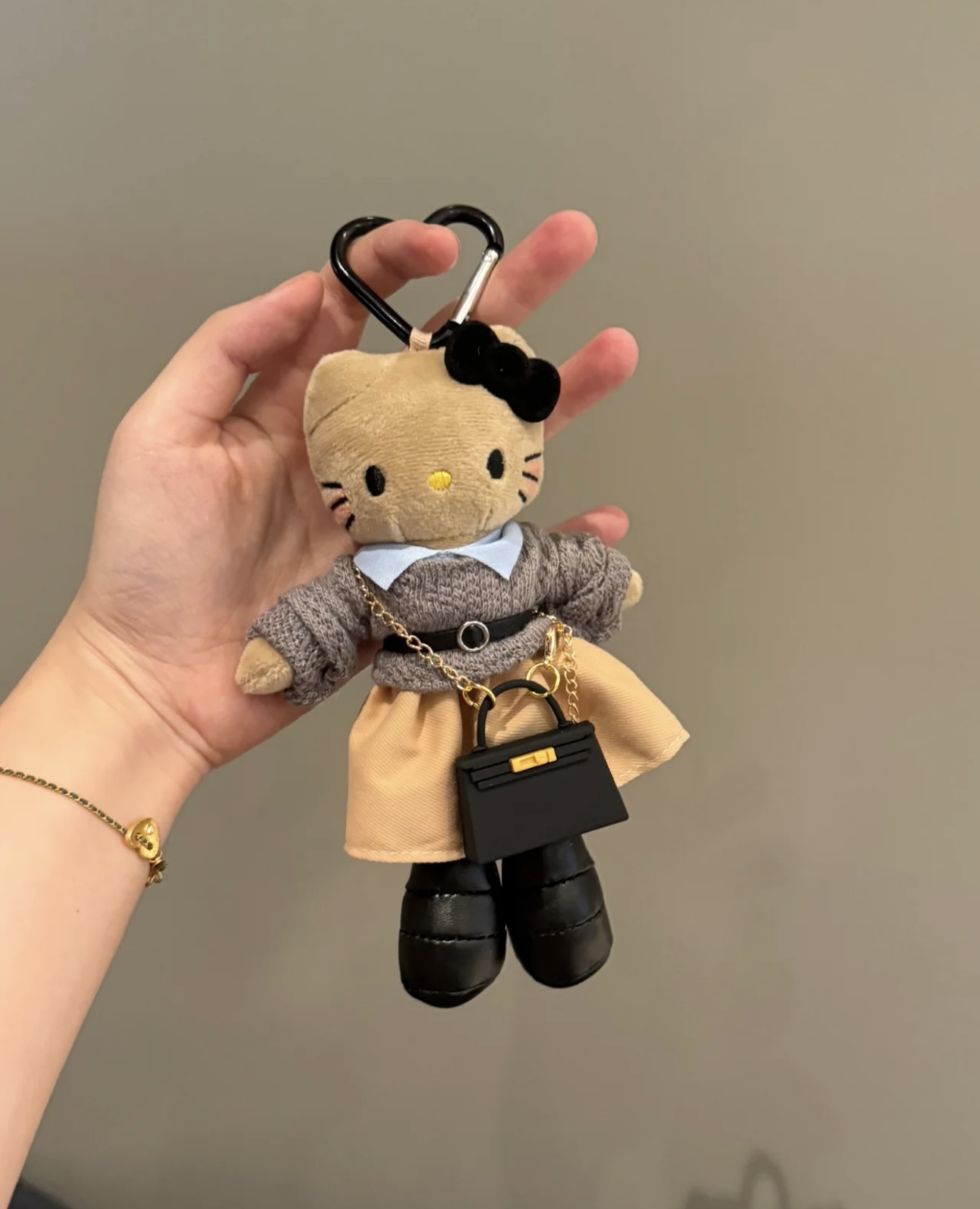 长腿kitty挂件甜美可爱包挂白皮kt蝴蝶结甜酷辣妹穿搭kitty猫玩偶