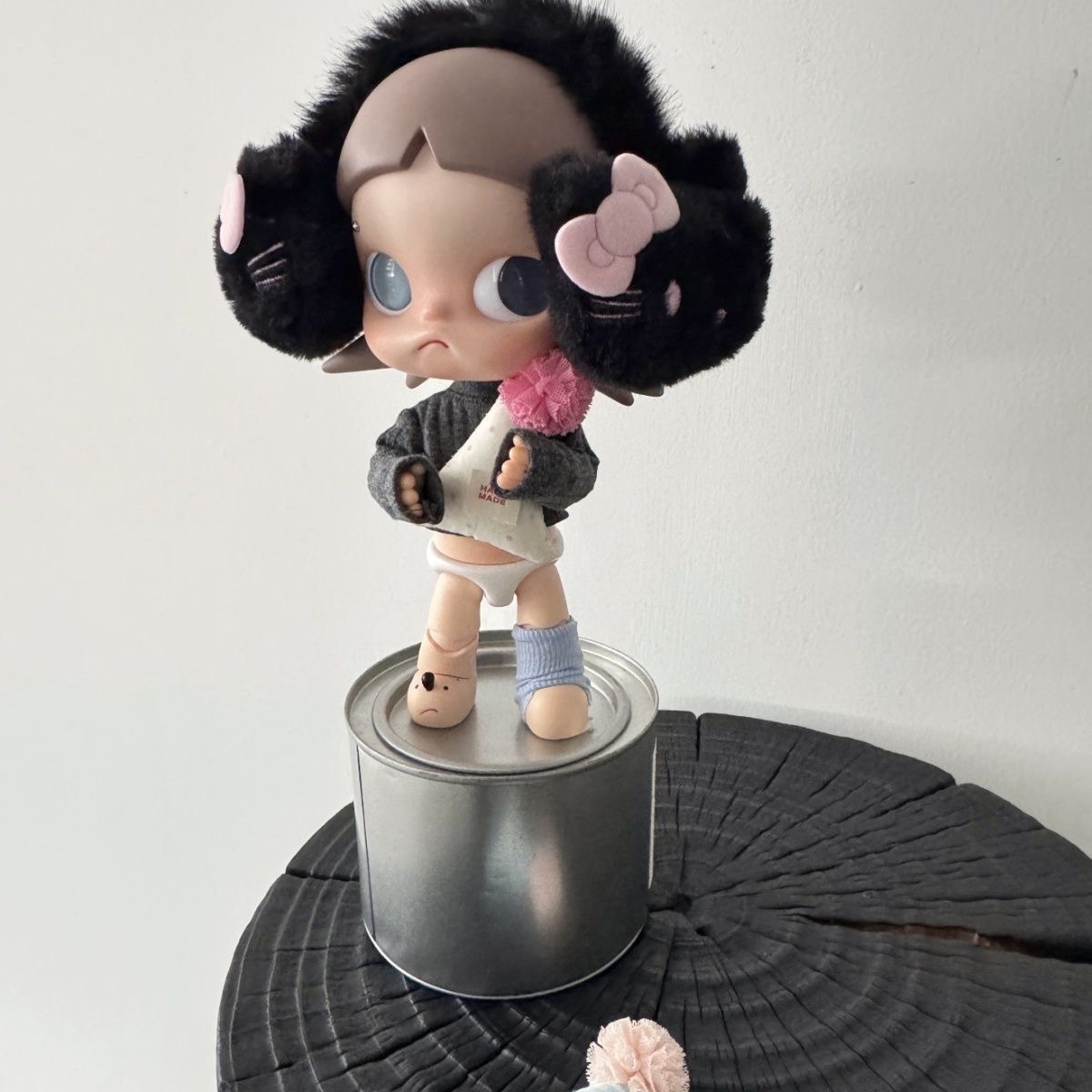 毛绒耳罩嘎子姐娃衣娃衣配件潮流嘎子姐套装玩偶1/8套装衣服