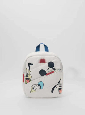 Z家新款男女童卡通印花衔缝双肩包儿童可爱少女幼儿园书包休闲包