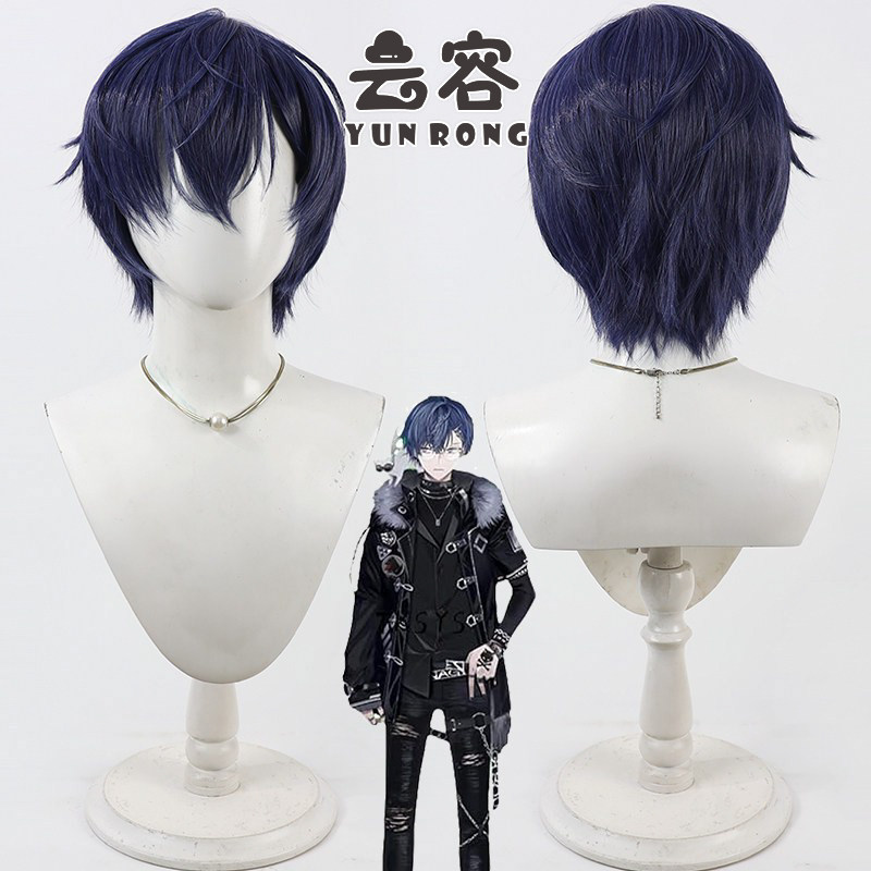 【云容】虚拟VTuber主播 小柳狼cos假发 仿真头皮 多色混丝