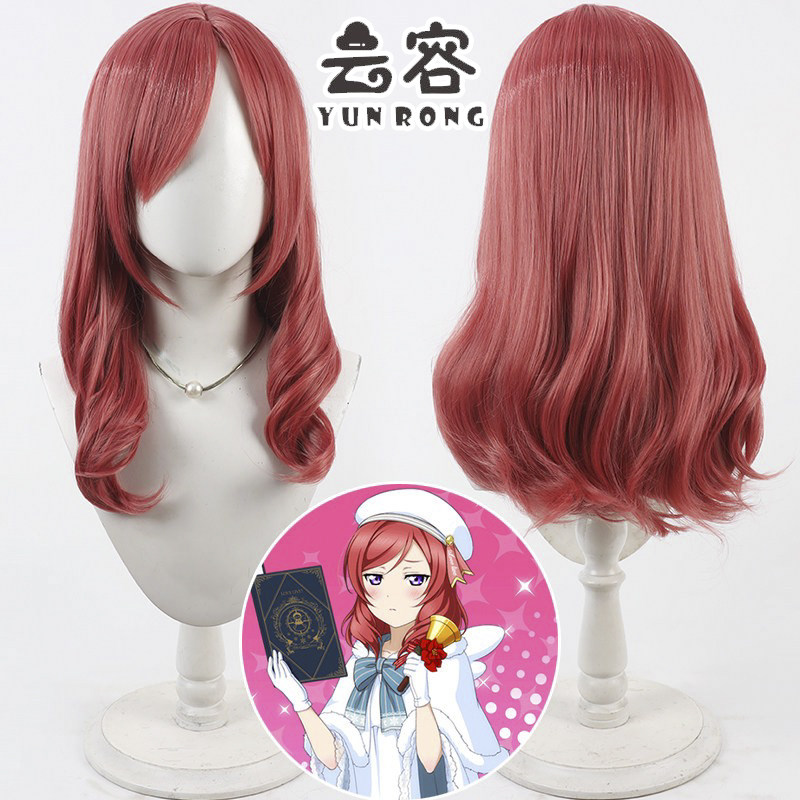 【云容】偶像计划LoveLive 西木野真姫cos假发仿真头皮自然卷发