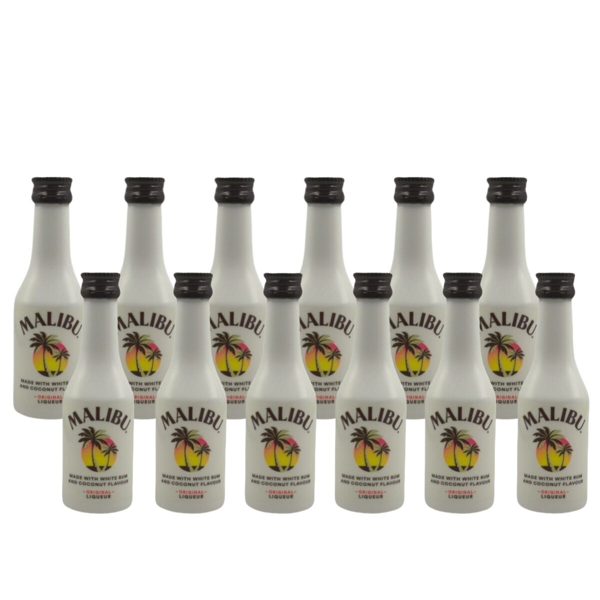 12瓶马利宝椰子朗姆酒50ml小酒版酒伴烘培提拉米苏进口迷你洋酒