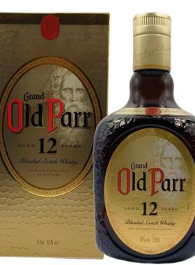 欧伯12年特醇苏格兰威士忌英国原装进口洋酒Old Parr 老伯威 盒装