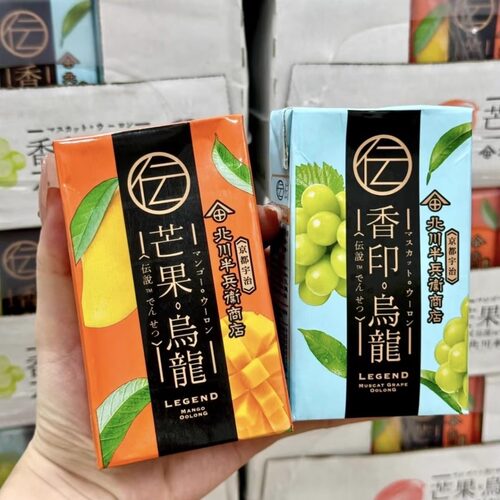 香港进口北川半兵卫商店香印芒果乌龙茶250ml*6盒港版饮料