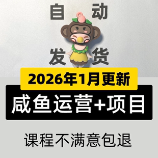 2025全新闲鱼运营课在家副业赚钱曝光率引流咸鱼教程入门进阶实战