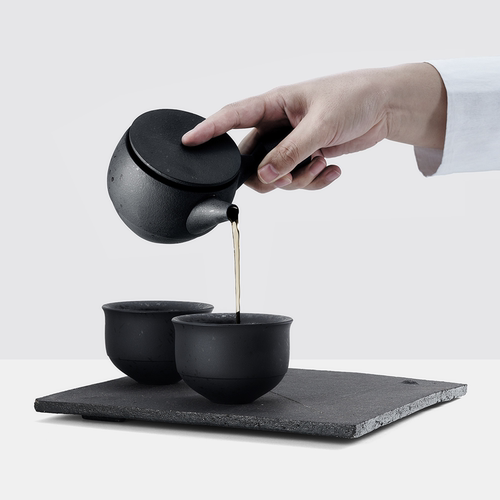 急须套装/平头侧把壶/圆肚厚唇杯/收口杯翻口杯(S)茶壶茶杯礼品组